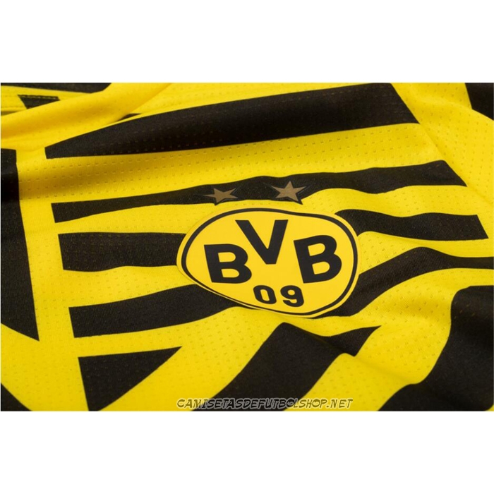 Camiseta Pre Partido del Borussia Dortmund 2022 Amarillo y Negro